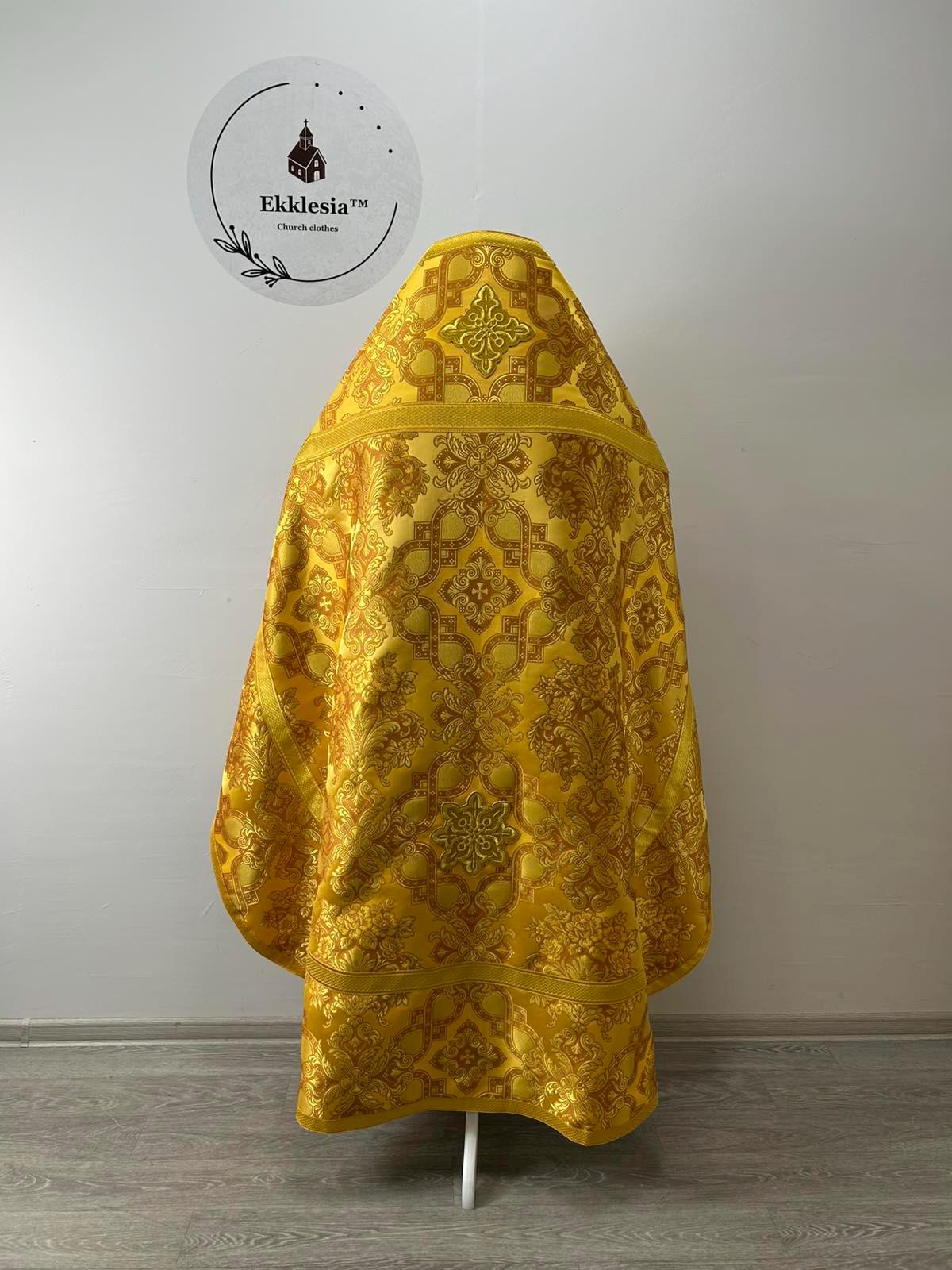 Priest Robe Russian Slavic Style Priest Vestment in Metallic Brocade - Priest Robes ...