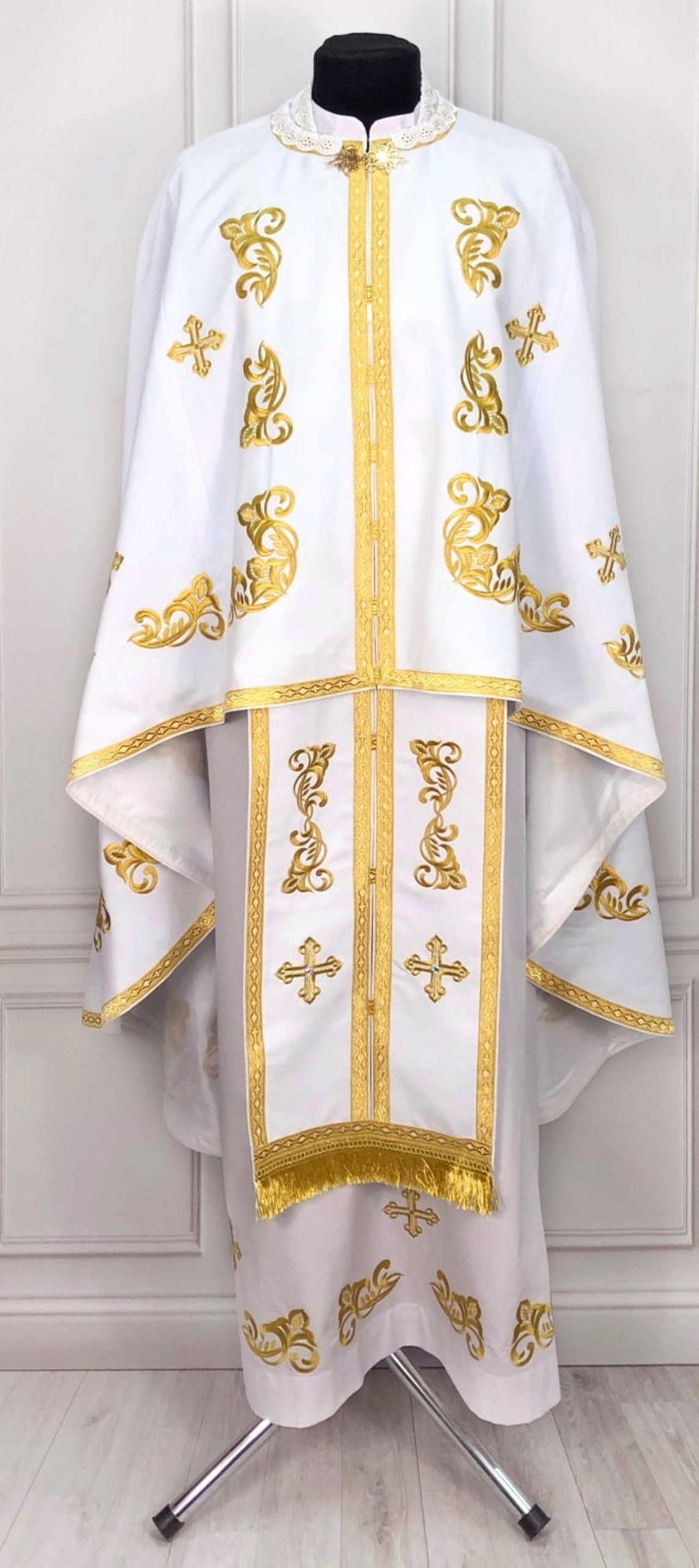 READY to SHIP White Priest vestmen Priest robes Clothes Etsy