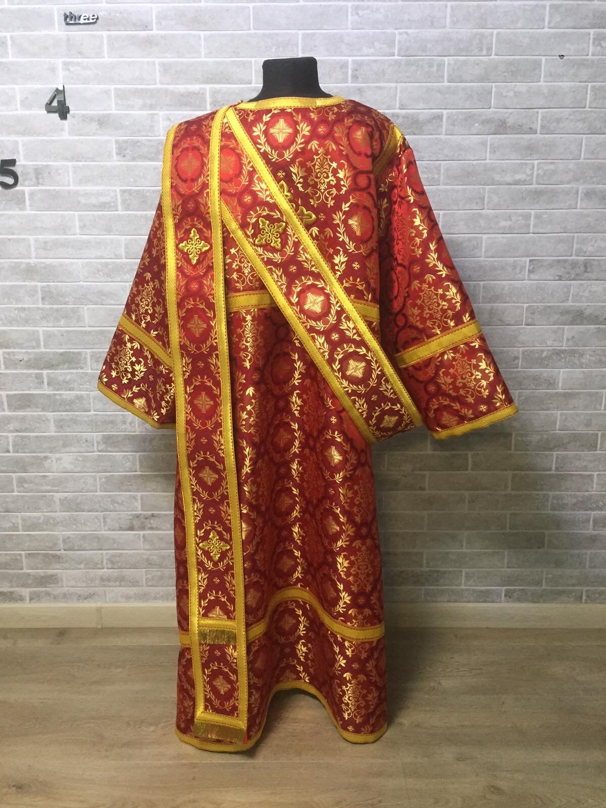 Protodeacon Protodeacon's Stikharion - Orthodox Vestment - Protodeacon's Set of ...