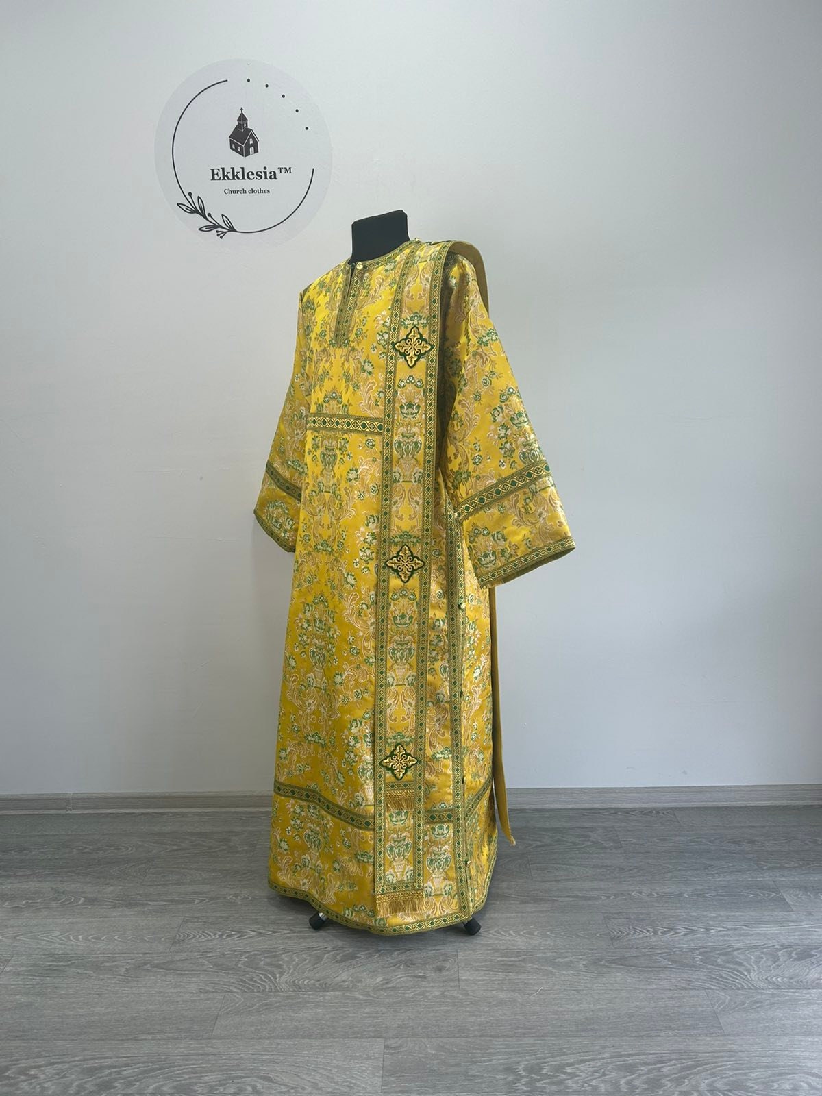 Protodeacon Yellow/green Protodeacon Vestments Set - Deacon's Alb - Orthodox ...