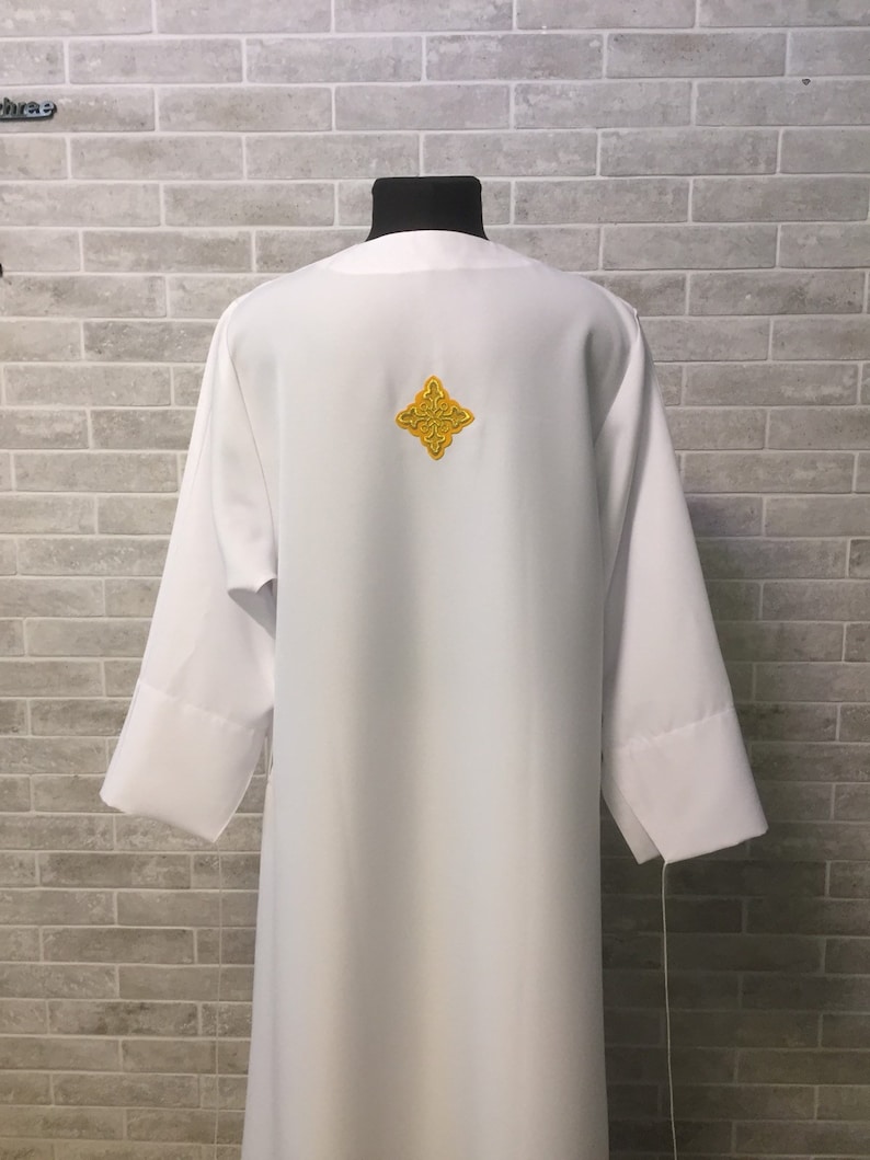 Stykhar sin bordado - podriznik con cinta - Sacerdote stykhar - Vestimenta del altar - Stykhar imagen 5