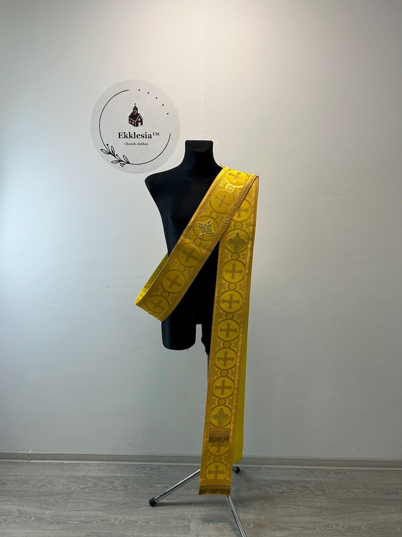 Deacon's / Protodeacon's orarion - Orthodox orarion - Greek Orarion - Russian Orarion - Stole image 2