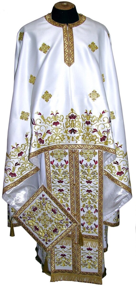 Greek vestment Priest robe Orthodox vestments Priest Etsy