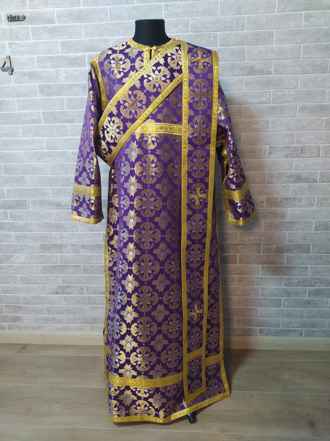 Protodeacon Protodeacon's Vestment - Orthodox Vestment - Protodeacon's Set of ...