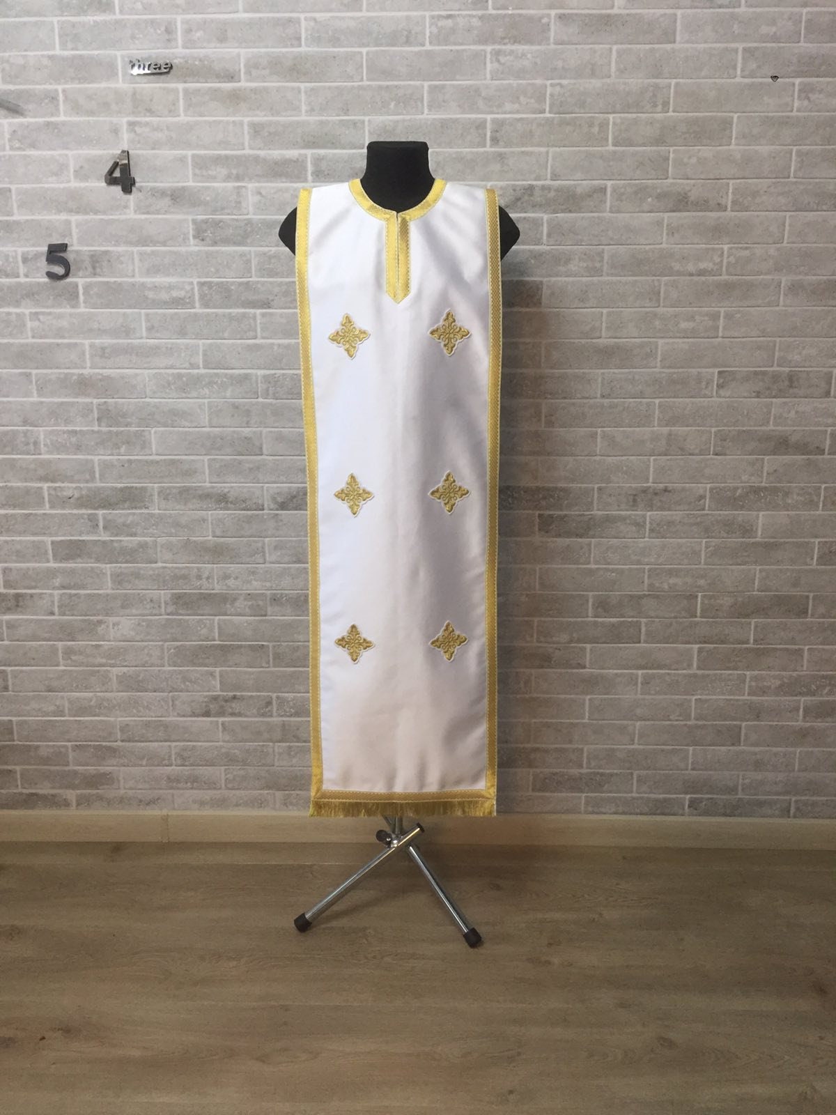 Coptic Style Epitrachilus - Coptic Stole in Satin - Coptic Epitrachilus ...