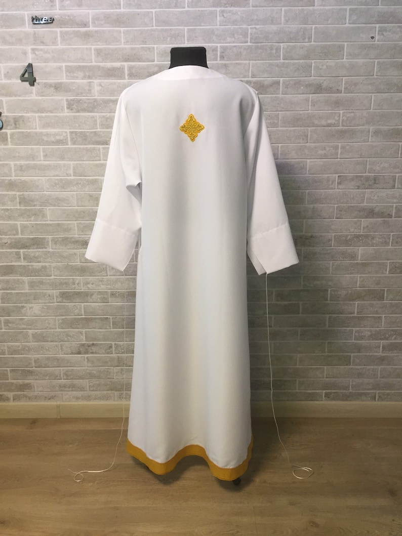 Stykhar sin bordado - podriznik con cinta - Sacerdote stykhar - Vestimenta del altar - Stykhar imagen 4
