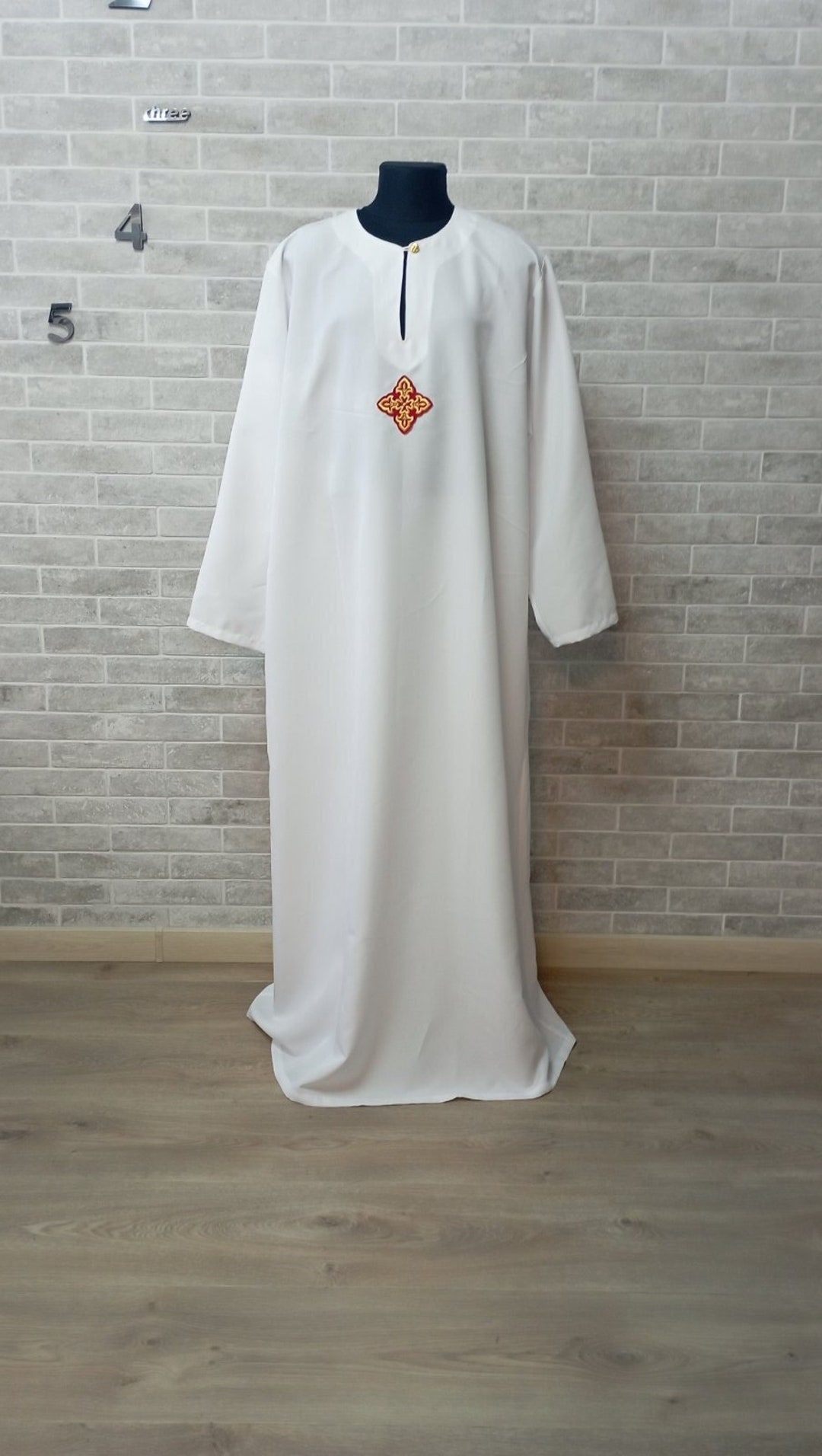 Baptism Shirt Baptism Robe Christening Robe for Adults Orthodox Baptism