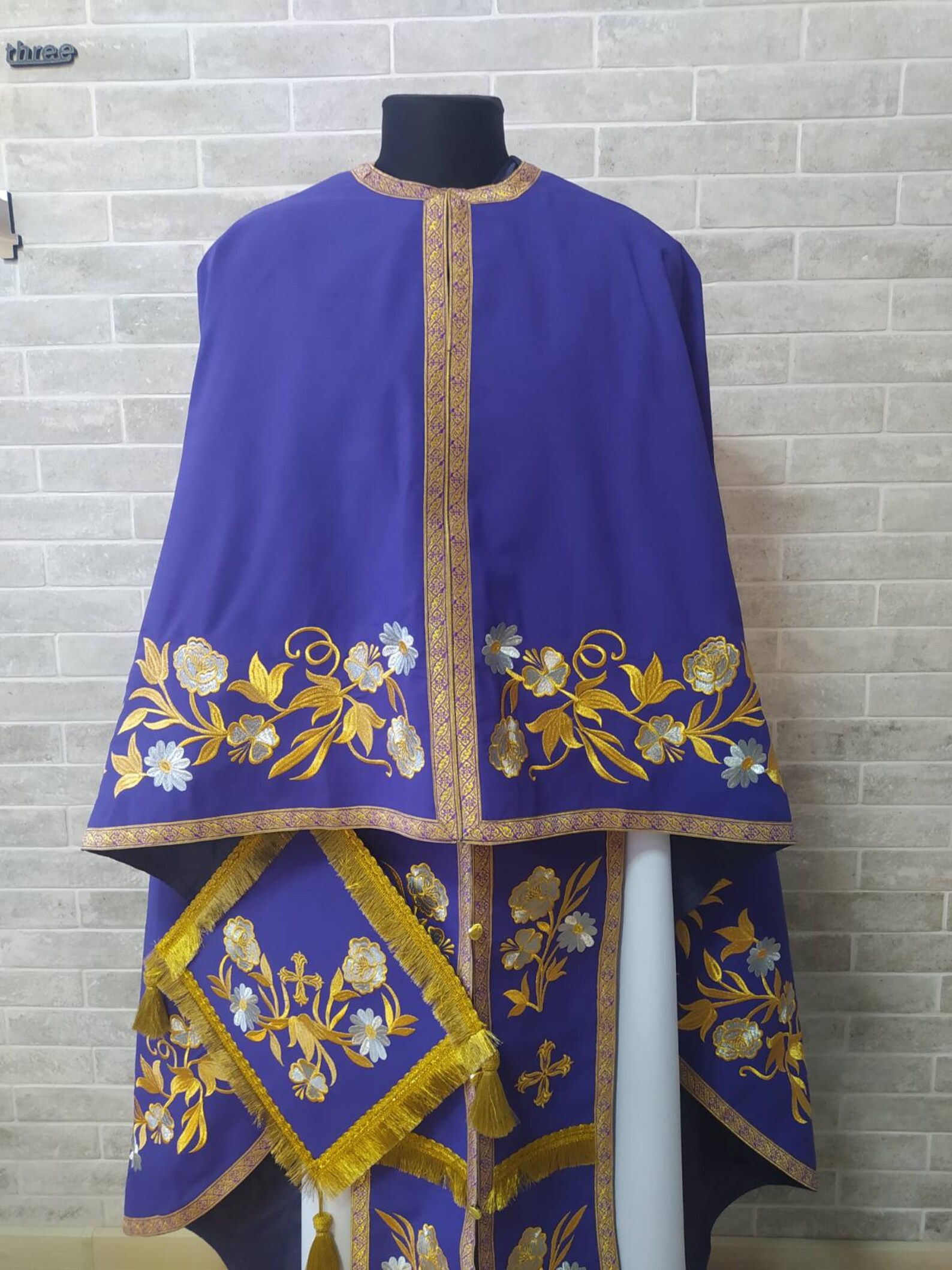Embroidered Greek Style Vestment Priest Robe Orthodox - Etsy