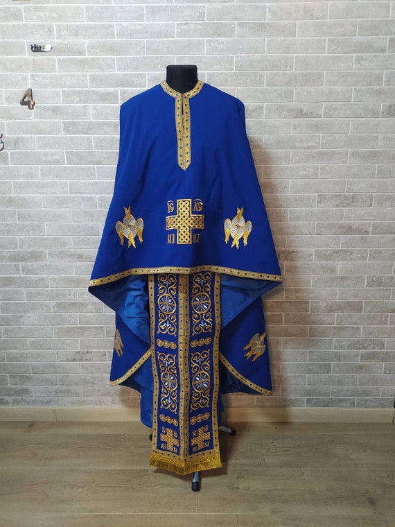Vestimenta griega Túnica de sacerdote Vestimenta ortodoxa - Etsy España