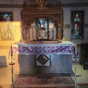 Altar cover - Covers for the altar and Prothesis table - Vestment on the throne and the altar - Oblation table vestment