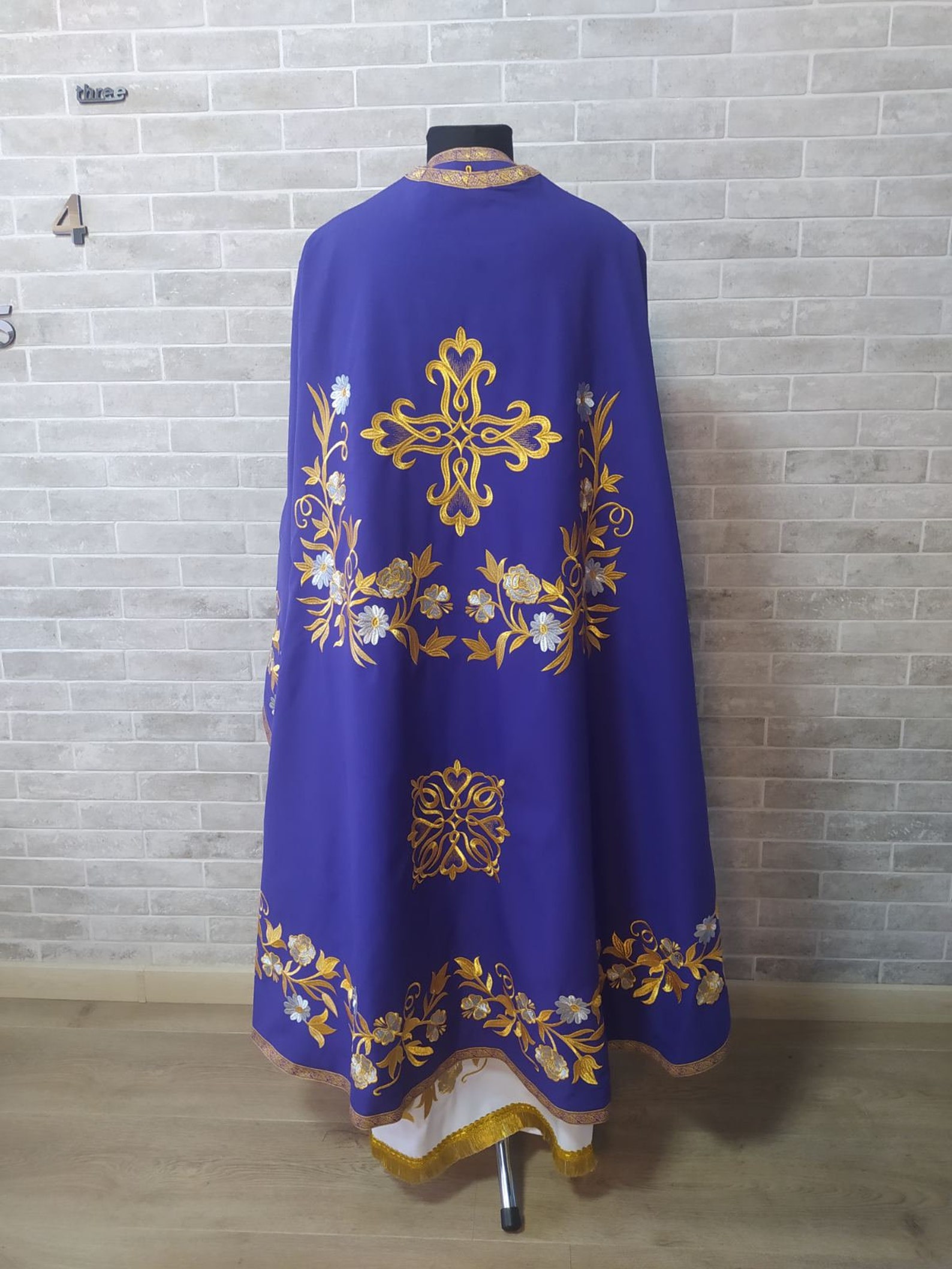 Embroidered Greek Style Vestment Priest Robe Orthodox - Etsy
