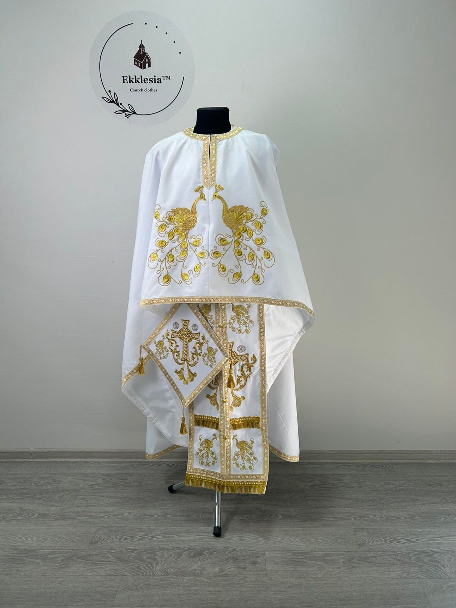 Embroidered Liturgical Vestment - Priest Robe - Orthodox Vestments ...