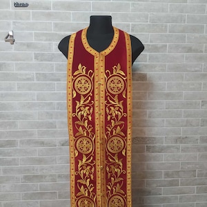 Embroidered Stole and cuffs - Communion set - Priest&#39;s set - Orthodox set
