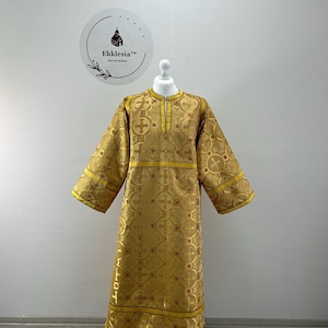 Altar Server Reader Robe in brocade - Stikharion - Surplice - Rochet - Alb