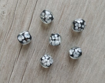 16x perles fleuries