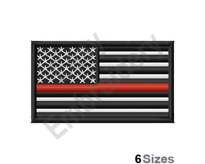 Toppa Con Bandiera "Thin Red Line" - Toppa Di Supporto Per - Foto 4