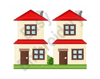 Houses - Machine Embroidery Design