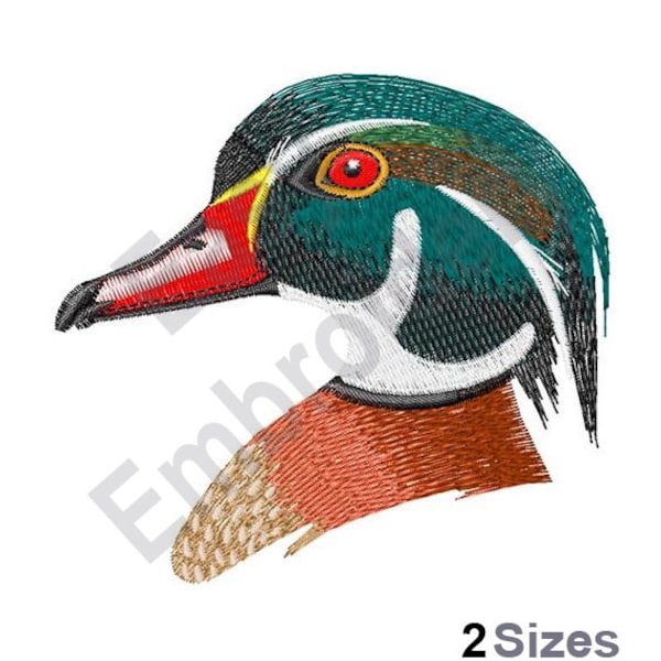 Wood Duck - Machine Embroidery Design - 2 Sizes
