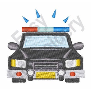 Police Car - Machine Embroidery Design