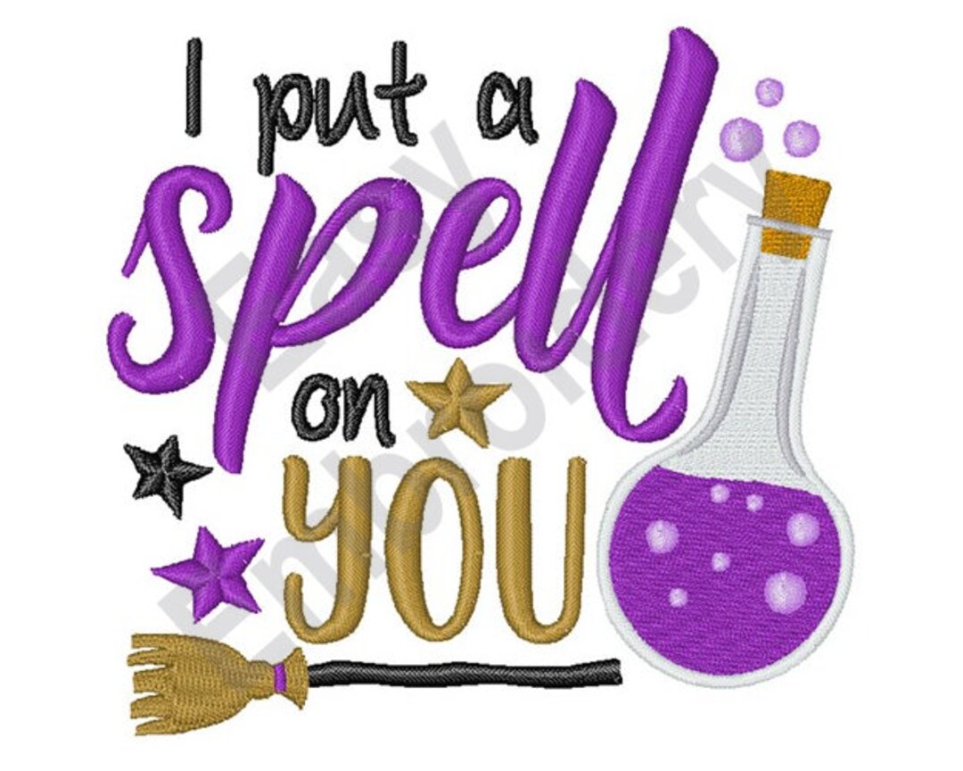 Halloween Spell - Machine Embroidery Design - Etsy