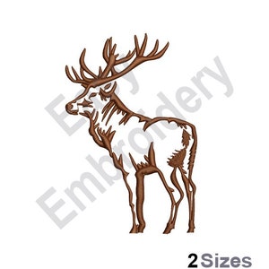 Outlined Buck - Machine Embroidery Design, Deer hunting pattern