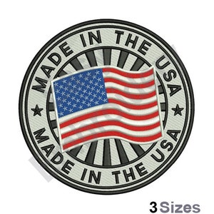 Hergestellt in den USA – Maschinenstickerei-Design