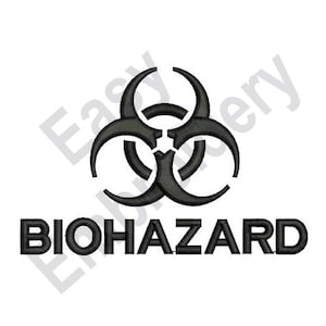 Biohazard - Machine Embroidery Design