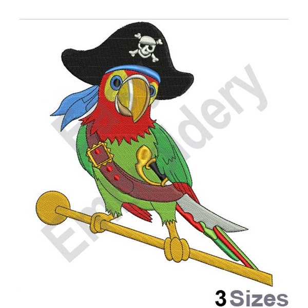 Pirate Parrot - Machine Embroidery Design