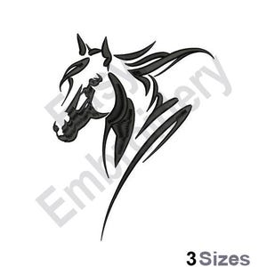 Horse Head - Machine Embroidery Design - 3 Sizes