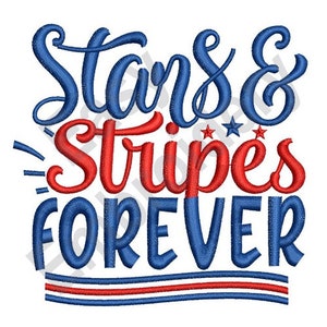 Stars & Stripes - Machine Embroidery Design