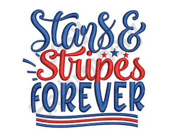 Stars & Stripes - Machine Embroidery Design