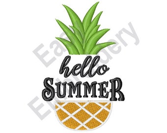 Hello Summer - Machine Embroidery Design