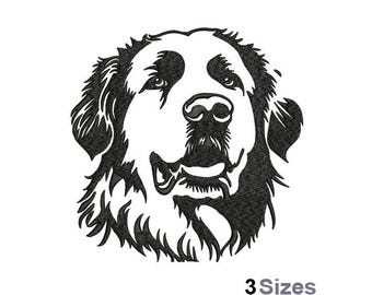Great Pyrenees - Machine Embroidery Design - 3 Sizes, Pyrenean Mountain Dog Embroidery