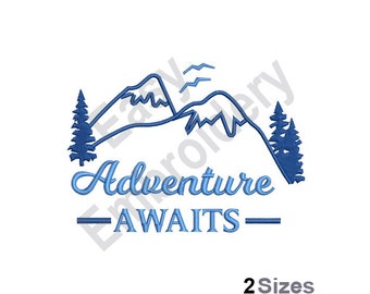 Adventure Awaits - Machine Embroidery Design