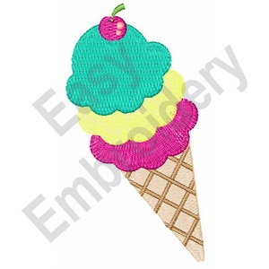 Eiscreme - Stickdatei für die Stickmaschine