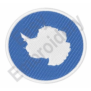 Vlag van Antarctica - Machine borduurwerk ontwerp