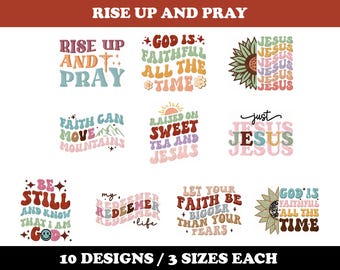 Rise Up & Pray (10 Designs) - Machine Embroidery Designs