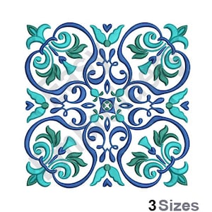 Scrolling Quilt Block - Machine Embroidery Design