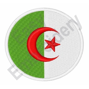 Algeria Flag - Machine Embroidery Design