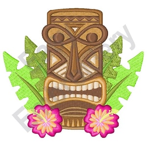 Tropical Tiki - Machine Embroidery Design
