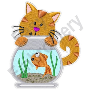 Cat Goldfish Bowl 