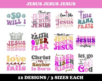 Jesus Christ, Our Savior (12 Designs) - Machine Embroidery Bundle