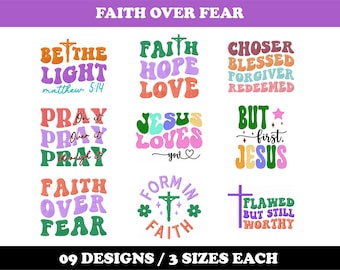 Faith Hope Love (9 Designs) - Machine Embroidery Bundle