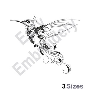 Hummingbird - Machine Embroidery Design