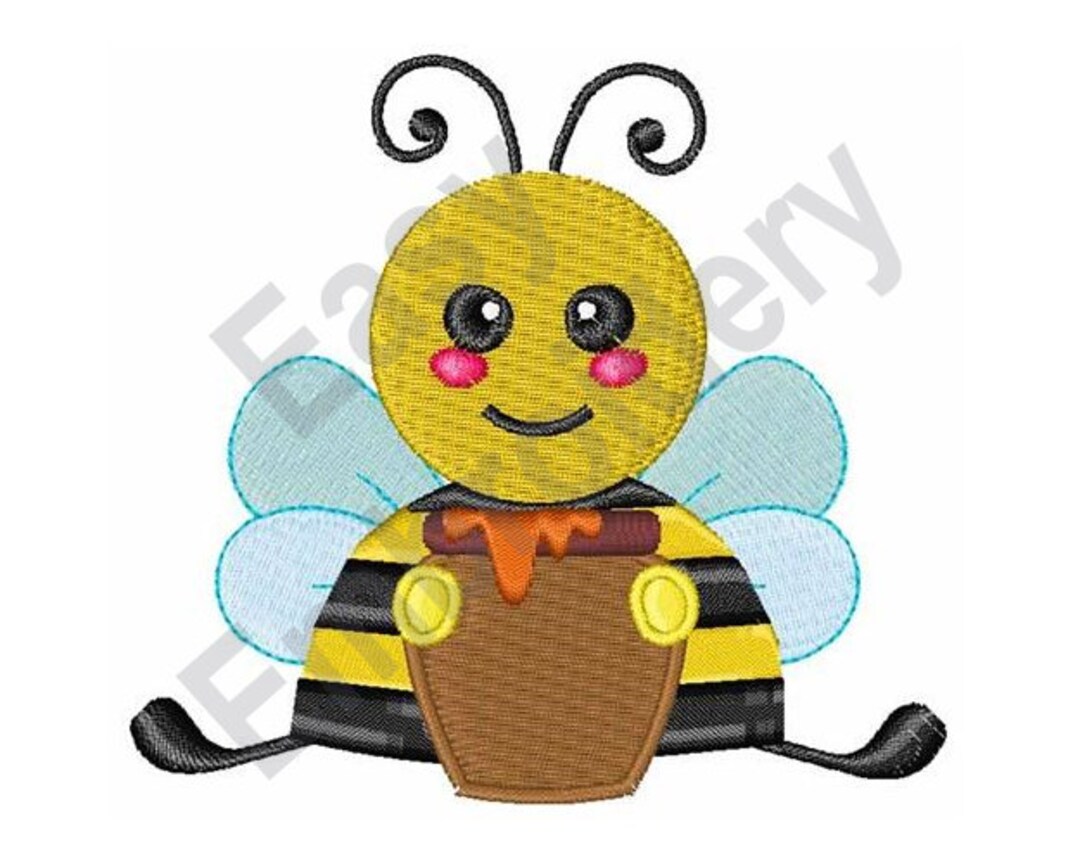 Honey Bee - Machine Embroidery Design - Etsy