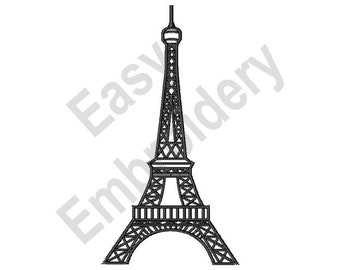 Eiffel Tower - Machine Embroidery Design, paris embroidery, France embroidery
