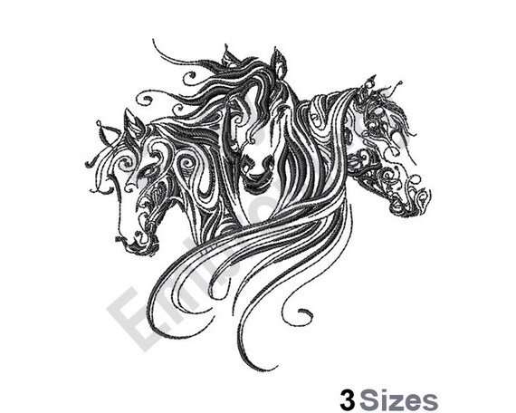 horse embroidery