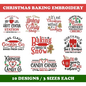 Christmas Baking (10 Designs) - Machine Embroidery Designs Bundle