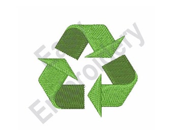 Recycle Symbol - Machine Embroidery Design