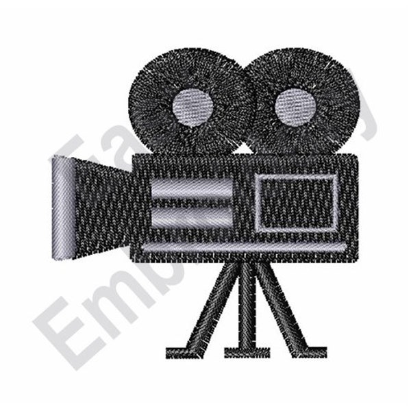 Filmkamera - Maschinenstickerei Design